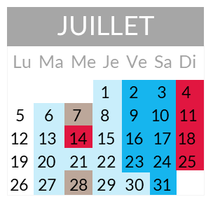 Calendrier 07-JUILLET-2021-v2 Calendrier départs juillet 2021
