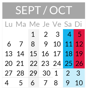 Calendrier 09-SEPT-OCT-2021-v2 Calendrier départs septembre et octobre 2021
