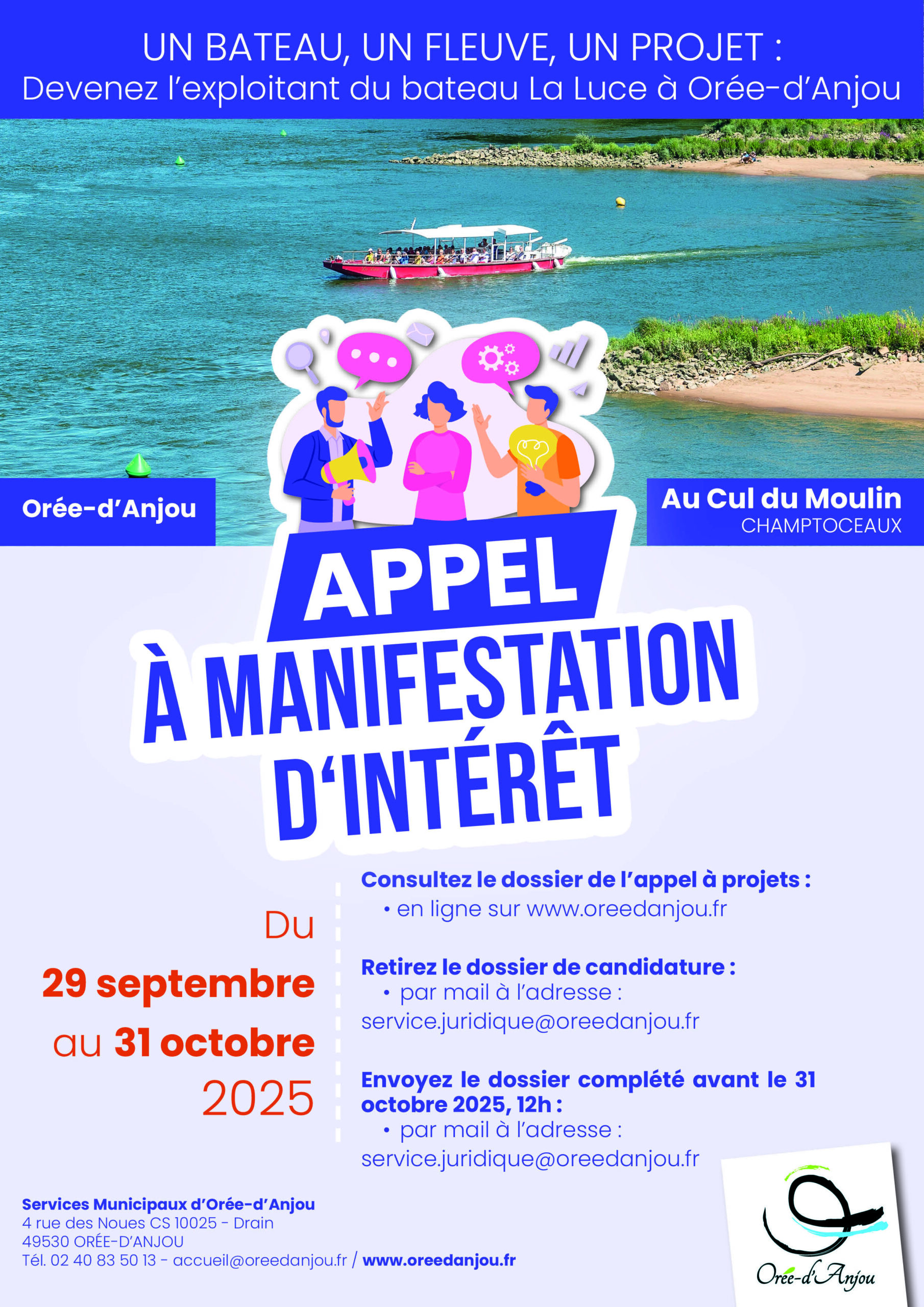 AFFICHE_APPEL-A-MANIFESTATION-D-INTERET_LA-LUCE Affiche de l'Appel à Manifestation d'Intérêt pour la gestion du bateau La Luce à la saison 2026